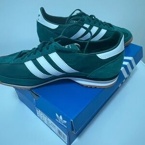 Adidas Originals Green and White Women's Sneakers